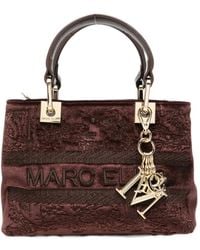 Marc Ellis - Wendi S Logo-Embroidered Velvet Tote Bag - Lyst