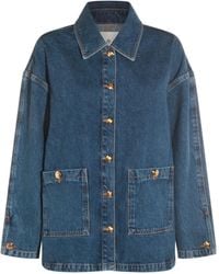 Anine Bing - Chaqueta vaquera con bolsillos de parche - Lyst