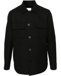 Sandro - Spread-collar Cotton Shirt Jacket - Lyst