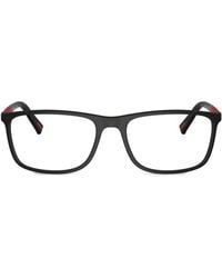 Prada Linea Rossa - Rectangle-Frame Glasses - Lyst