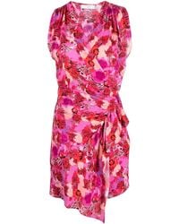IRO - Floral-print Sleeveless Short Dress - Lyst