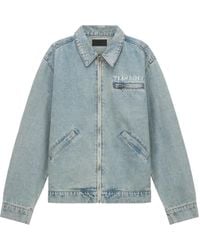 RTA - Cruz Zip-up Denim Jacket - Lyst