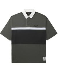 Alpha Industries - Panelled Rugby Polo Shirt - Lyst