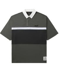Alpha Industries - Panelled Rugby Polo Shirt - Lyst