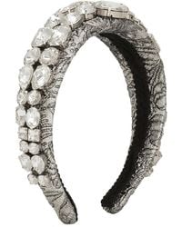 Dolce & Gabbana - Haarband Met Bloemen Jacquard - Lyst