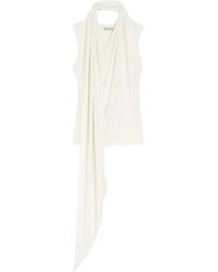 Ami Paris - Pussy-Bow Sleeveless Top - Lyst