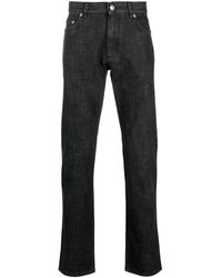 Zegna - Slim-Fit-Jeans mit Logo-Stickerei - Lyst