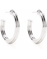 Missoma - Grandes Boucles D'Oreilles À Design Nervuré - Lyst