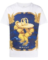 Bally - T-shirt Met Print - Lyst