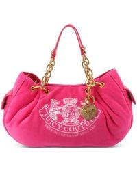 Juicy Couture - Daydreamer Crest Velour Tote Bag - Lyst