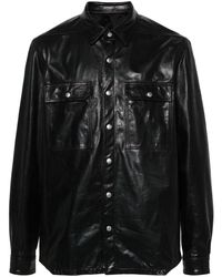 Rick Owens - Outershirt Leather Jacket - Lyst