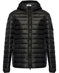 Stone Island - フーデッド ダウンジャケット - Lyst