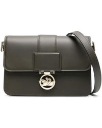 Longchamp - Medium Box-trot Leather Crossbody Bag - Lyst