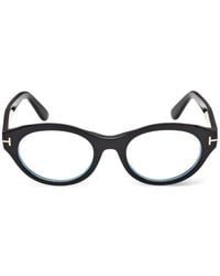 Tom Ford - T-Logo Round-Frame Glasses - Lyst