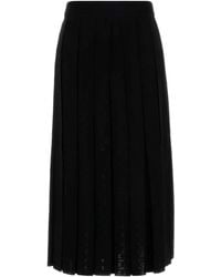 Tory Burch - Jupe Mi-Longue À Design Plissé - Lyst