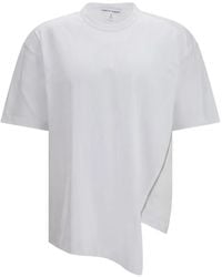 Comme des Garçons - Asymmetric Zip-Detail T-Shirt - Lyst