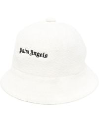 Palm Angels - Logo-embroidered Bouclé Bucket Hat - Lyst