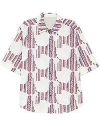 CROQUIS - Geometric-Print Short-Sleeve Shirt - Lyst