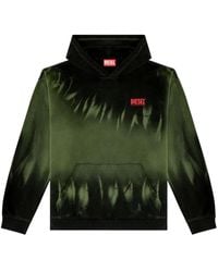 DIESEL - Felpa S-Boxt-Hood-R2 Con Cappuccio - Lyst