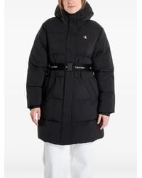 Calvin Klein - Abrigo Con Cinturón - Lyst