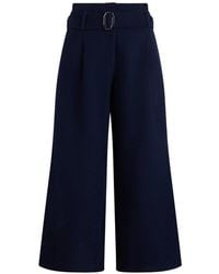 Moorer - Noacle Belted-Pleated Palazzo Pants - Lyst
