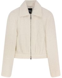 BOSS - Zip-Fastening Wide-Collar Jacket - Lyst