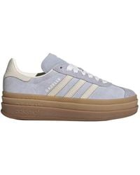 adidas Originals - Gazelle Bold Leather And Suede Platform Sneakers - Lyst