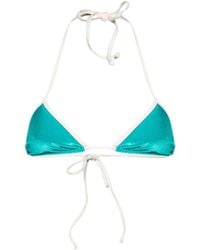 Mc2 Saint Barth - Leah Velvet Bikini Top - Lyst