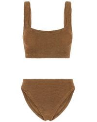 Hunza G - Coverage Xandra Crinkle-Effect Bikini - Lyst