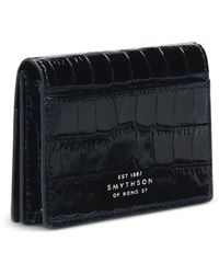 Smythson - Mara Croc-Effect Card Case - Lyst