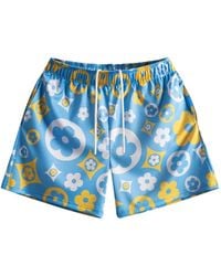 Bravest Studios - Uni Flower-Print Mesh Track Shorts - Lyst