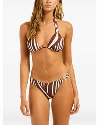 Seafolly - Striped Halterneck Bikini Top - Lyst