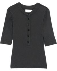 Citizens of Humanity - T-Shirt Nali Henley Côtelé - Lyst