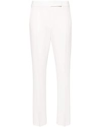 Max Mara - Pressed-Crease Straight Trousers - Lyst