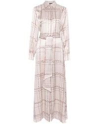 Kiton - Printed Silk Shirt Dress - Lyst