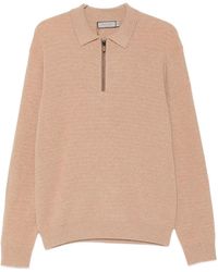 Canali - Pull À Col Zippé - Lyst