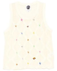 YANYAN KNITS - Lattice Tank Top - Lyst