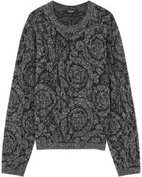 Versace - Pull Barocco En Maille Torsadée - Lyst