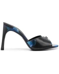 Coperni - Mules con estampado holográfico y placa del logo - Lyst