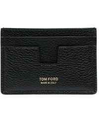 Tom Ford - Porte-cartes en cuir à logo imprimé - Lyst