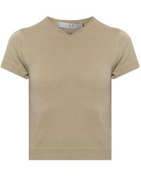 IRO - Idille V-Neck T-Shirt - Lyst