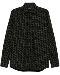 KARL LAGERFELD - Patterned Cotton Shirt - Lyst