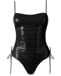 SOFIA ERHAN - Badpak Met Metallic-Effect En Strik - Lyst