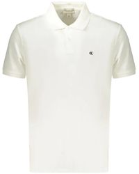 Calvin Klein - Logo-Embroidered Cotton Polo Shirt - Lyst