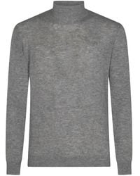 Altea - Roll-Neck Knitted Sweater - Lyst