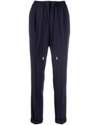 BOSS - Drawstring Tapered Trousers - Lyst