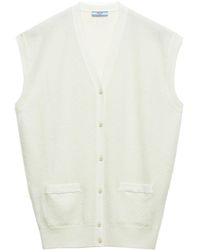 Prada - Cashmere Knitted Vest - Lyst