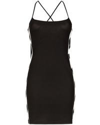 Off-White c/o Virgil Abloh Diagonal Stripe Mini-dress - Black