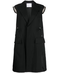 Sacai - Panelled Wool-blend Jacket - Lyst