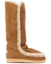 Mou - Woven Detail Boots - Lyst